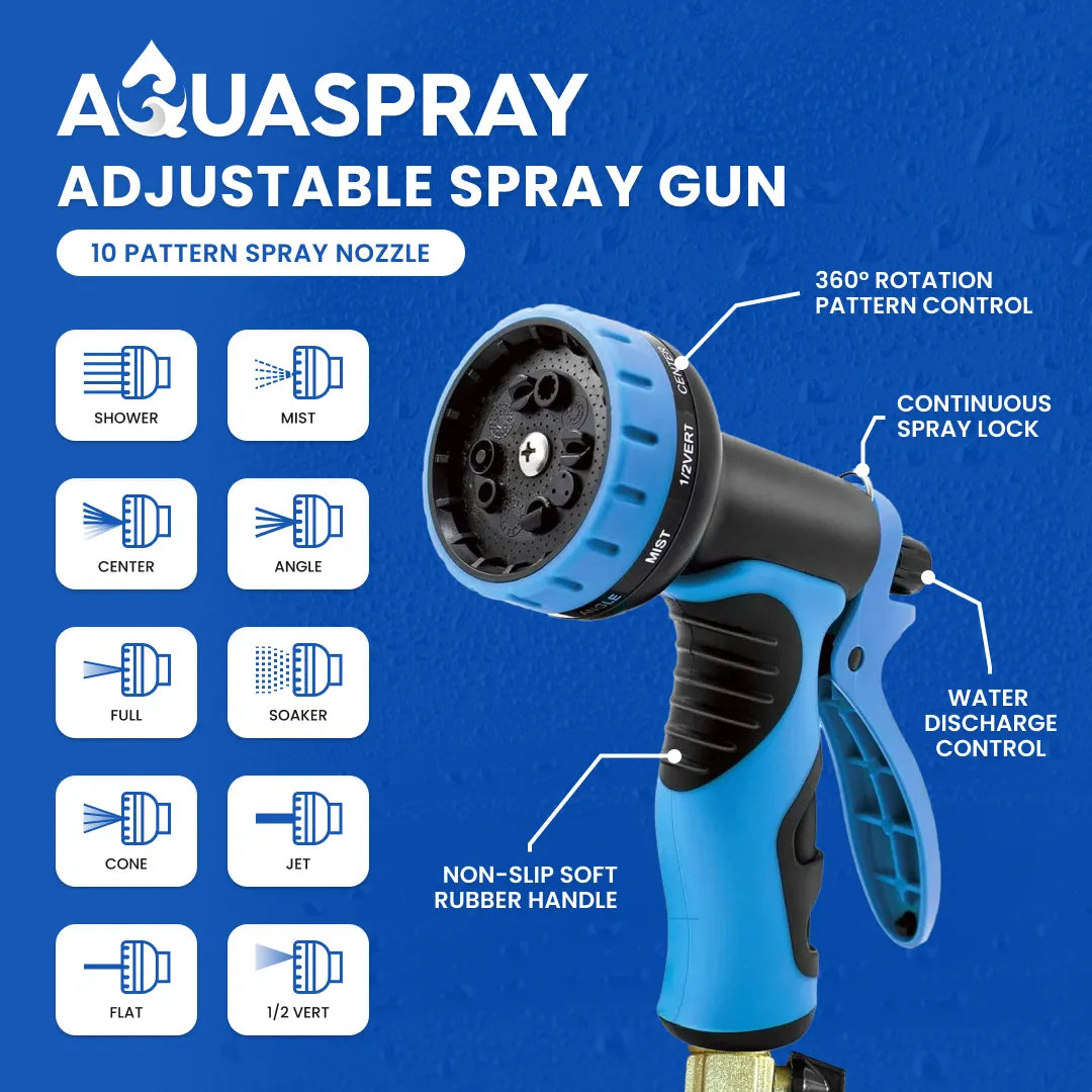 Aqua Pro Steamer with Water Filtration System — DI Inline Filter, Expandable Hose, Adjustable Sprayer, and TDS Meter