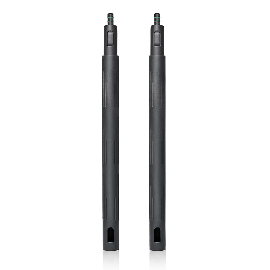 Two Aqua Pro Steamer black extension wands featuring quick-connect tips for easy attachment.