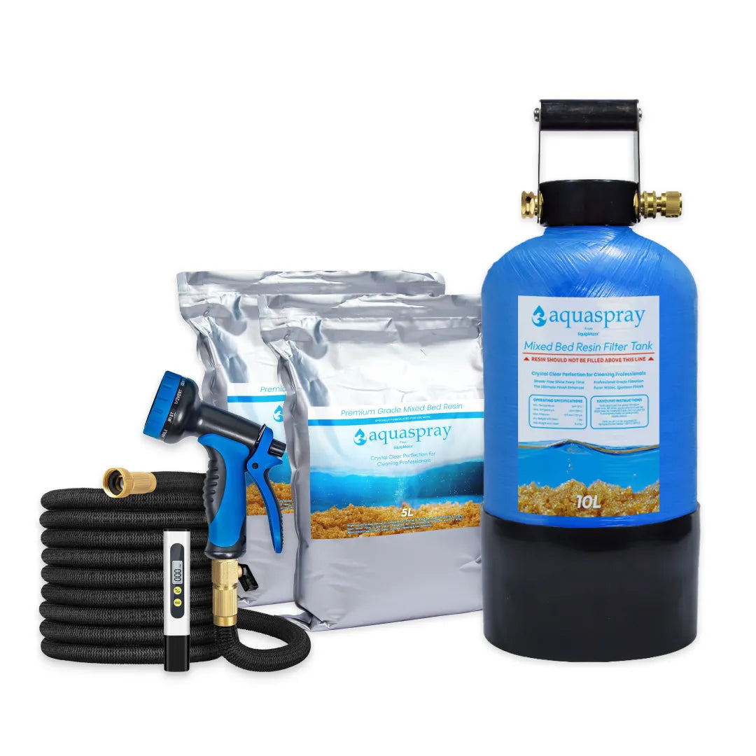 Pure Water Cleaning System with 3 Gallon Deionizing Resin Tank and Mixed Bed Resin