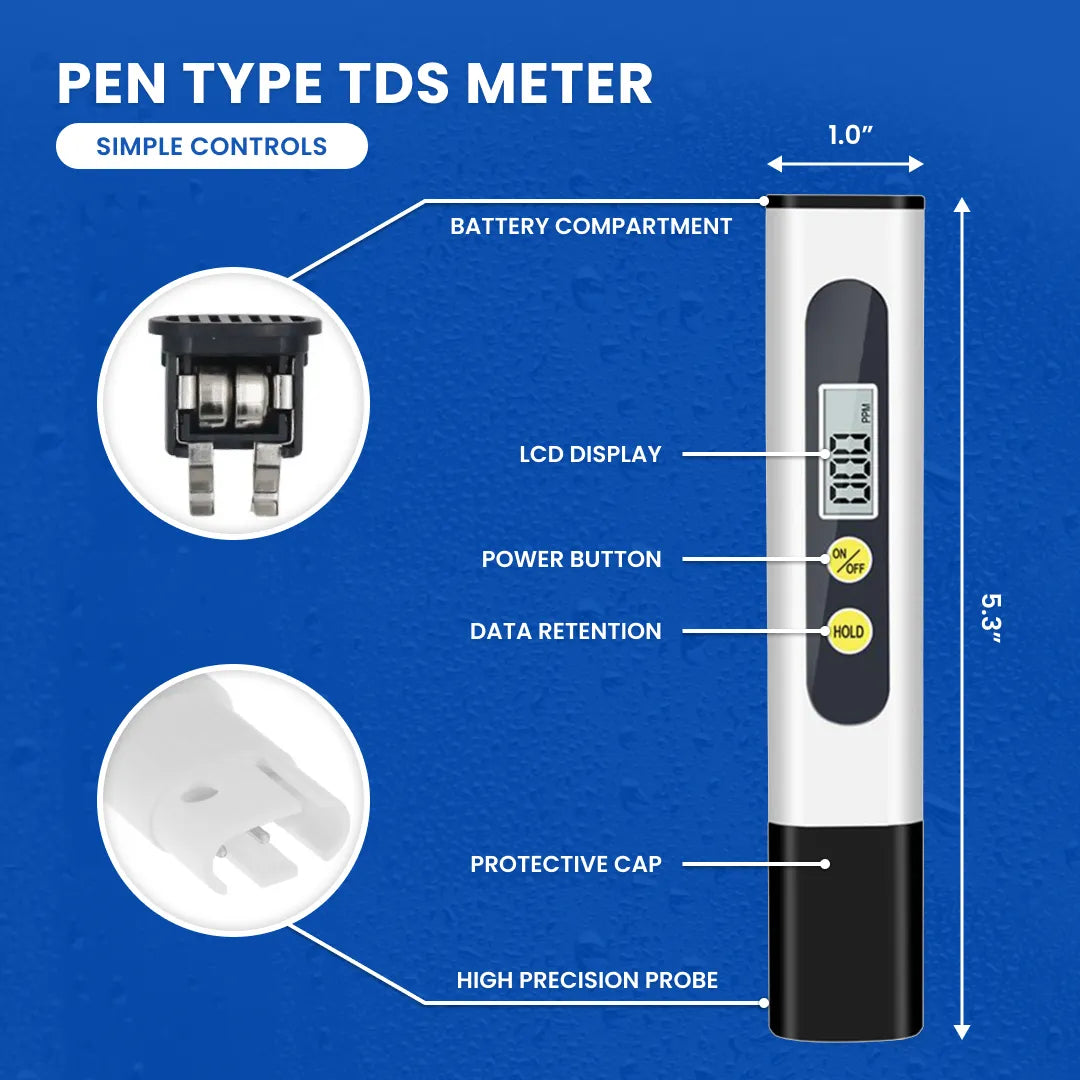 Deionizing Pure Water Filter with TDS Meter